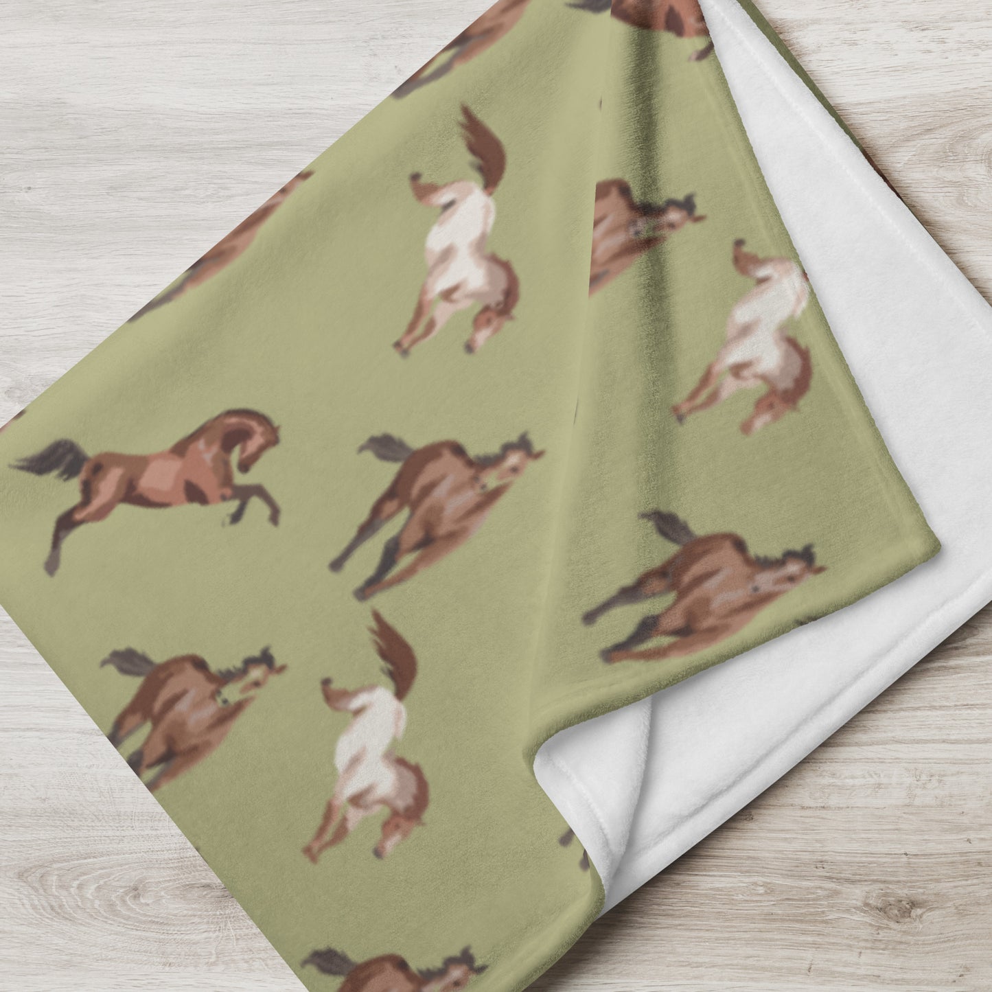 Hold Your Horses Throw Blanket